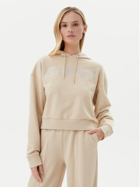 Guess Guess Μπλούζα V5GQ09 KCRP0 Μπεζ Relaxed Fit