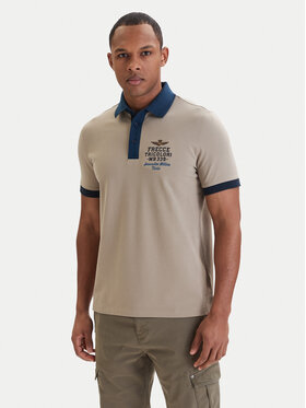 Aeronautica Militare Aeronautica Militare Polo marškinėliai 261PO1908UP00191 Smėlio Slim Fit