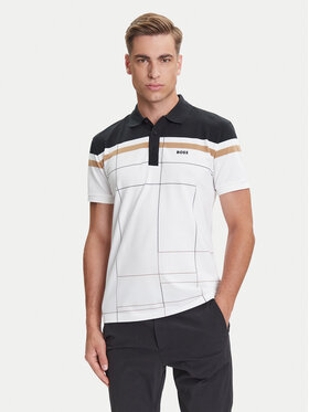 BOSS BOSS Polo Paule 50544477 Bijela Slim Fit