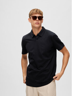 Selected Homme Selected Homme Polo 16088573 Czarny Regular Fit