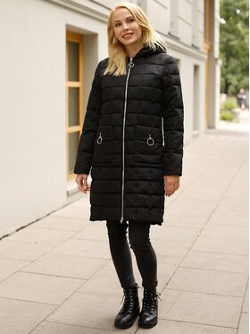 Perso Perso Vatovaná bunda BLH919015FX Čierna Regular Fit