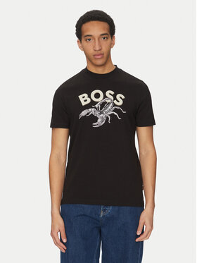 BOSS BOSS Тишърт Te_Bossfish 50539196 Черен Regular Fit