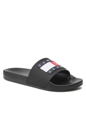 Tommy Jeans Natikači Pool Slide Ess EM0EM01191 Črna