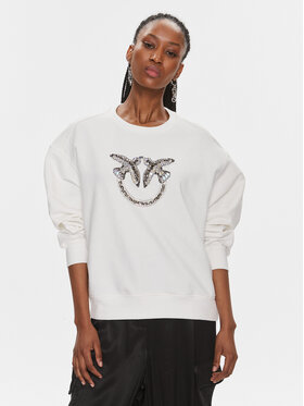 Pinko Pinko Sweatshirt Nelly 100534 A1R8 Weiß Regular Fit