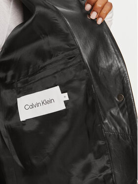 Calvin Klein Prehodni Plašč K20K207081 Črna Oversize