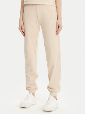 Calvin Klein Jeans Calvin Klein Jeans Spodnie dresowe J20J225355 Beżowy Regular Fit