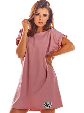 Infinite You Infinite You Sukienka letnia M210 Różowy Basic Fit