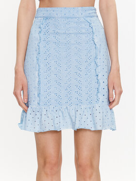 Guess Guess Spódnica mini Aini W3GD0A KALQ0 Niebieski Slim Fit