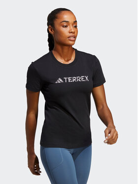 adidas adidas Футболка Terrex Classic Logo T-Shirt HZ1392 Чорний Regular Fit