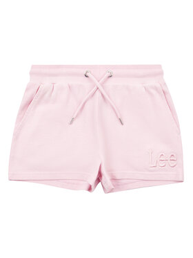 Lee Lee Szorty materiałowe Acid Wash LEG5094 Różowy Regular Fit