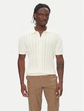 Lindbergh Lindbergh Kardigan 30-804114 Écru Slim Fit