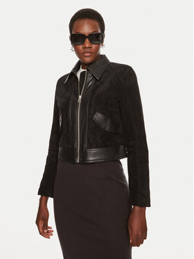Sisley Sisley Dirbtinės odos striukė 262TLN04J Juoda Regular Fit
