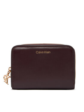 Calvin Klein Calvin Klein Kleine Damen Geldbörse Ck Medium Flap Zip Around LV04F1075G Braun