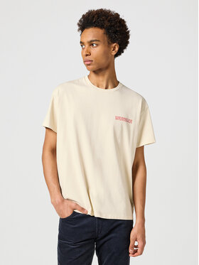 Wrangler Wrangler T-Shirt GRAPHIC TEE Beżowy Regular Fit