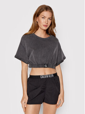Calvin Klein Swimwear Calvin Klein Swimwear Tricou KW0KW01780 Gri Cropped Fit