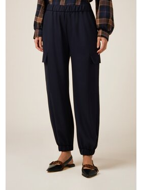 Oltre Oltre Pantaloni di tessuto P080J002594N034 Blu Boy Fit