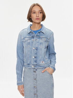 Tommy Jeans Tommy Jeans Geacă de blugi Izzie DW0DW17214 Albastru Slim Fit