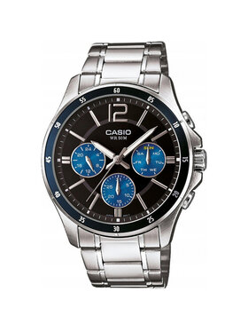 Casio Casio Zegarek MTP-1374PD-2AVEF Srebrny