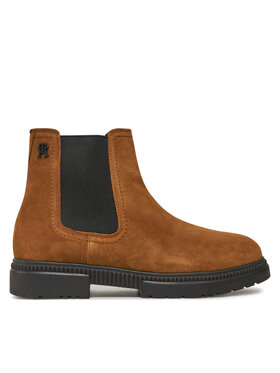 Tommy Hilfiger Tommy Hilfiger Chelsea cipele Casual Cleated Suede Chelsea FM0FM05037 Smeđa