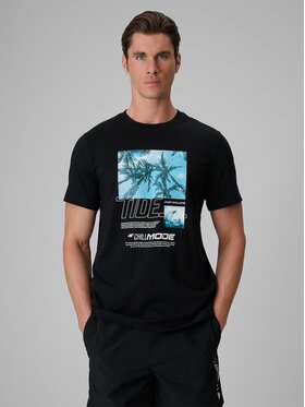 4F 4F Tričko SUMMER CODE Čierna Regular Fit