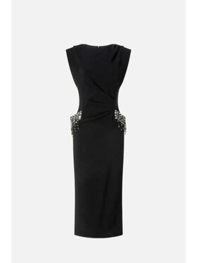 PINKO PINKO Sukienka wieczorowa Freccette Abito Czarny Regular Fit