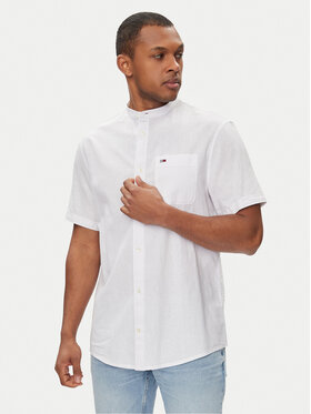Tommy Jeans Tommy Jeans Košile Mao DM0DM18965 Bílá Regular Fit