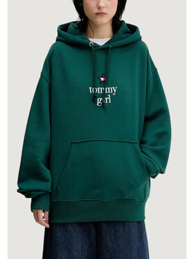 Tommy Jeans Tommy Jeans Felpa DN0DN00099 Verde Casual Fit
