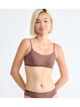 Triumph Triumph Biustonosz sloggi GO Daily Cotton Top Brązowy Regular Fit