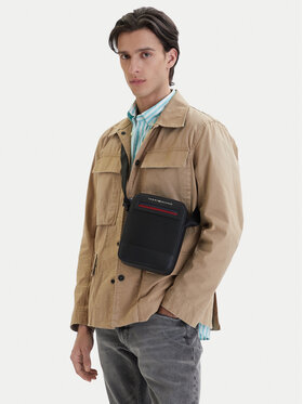 Tommy Hilfiger Tommy Hilfiger Maža rankinė Th Foundaiton Mini Reporter AM0AM14156 Juoda