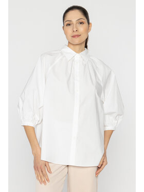 Deni Cler Milano Deni Cler Milano Koszula T-DC-1234-D2-10-10-1 Biały Loose Fit