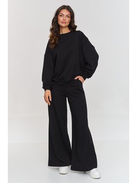 Makadamia Makadamia Dres M863 Czarny Oversize