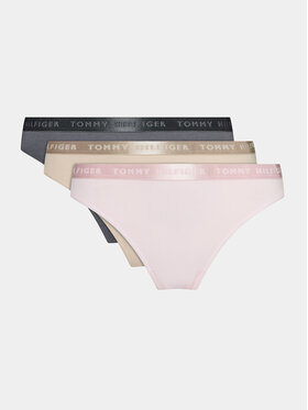 Tommy Hilfiger Tommy Hilfiger Komplektas: 3 siaurikių poros UW0UW04480 Spalvota