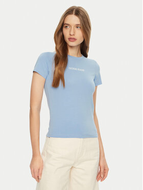 Guess Guess T-Shirt W4YI01 J1314 Himmelblau Regular Fit