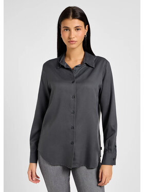 Lee Lee Koszula POCKETLESS SHIRT Szary Regular Fit