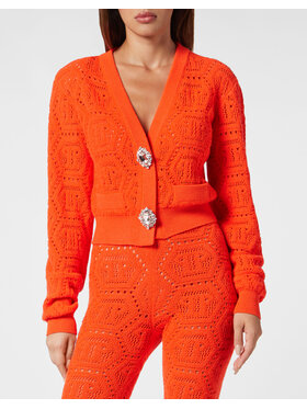 PHILIPP PLEIN PHILIPP PLEIN Cardigan 2291 Arancione Regular Fit