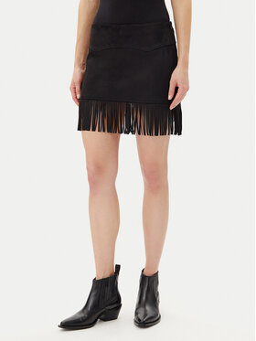 Noisy May Noisy May Fustă din imitație de piele Abby 27033111 Negru Regular Fit
