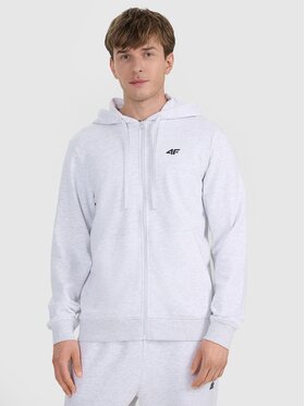 4F 4F Mikina 4FWMM00TSWSM1768 Svetlosivá Regular Fit