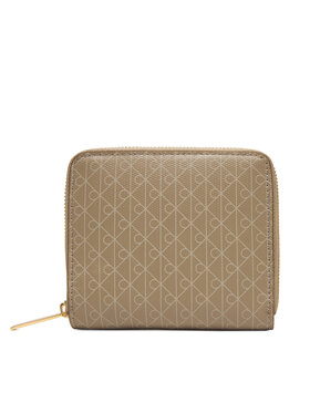 Calvin Klein Calvin Klein Peňaženka Emblem Aop Square Zip Around LV04F1089G Béžová