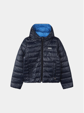 BOSS Boss Пуховик J26516 S Cиній Regular Fit