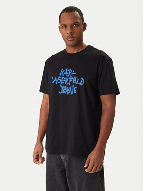 Karl Lagerfeld Jeans Karl Lagerfeld Jeans Футболка B1M17065 Чорний Regular Fit