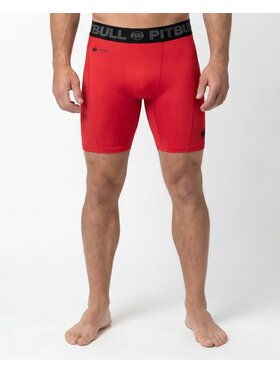 PITBULL PITBULL Szorty sportowe RUNWAY Czerwony Regular Fit