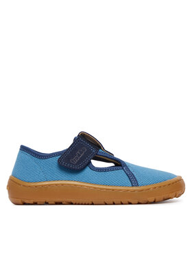 Froddo Froddo Bačkory Barefoot Canvas T-Bar G1700439-1 S Modrá