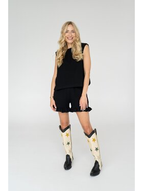 Me complete Me complete Top Top Candy black Czarny Relaxed Fit