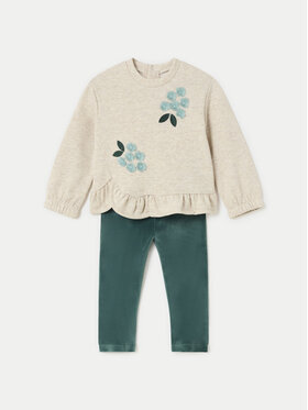 Mayoral Mayoral Set bluză și leggings 2706 Verde Regular Fit