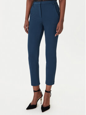 Patrizia Pepe Patrizia Pepe Auduma bikses 8P082/ A715 Zils Slim Fit