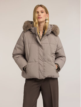 Motivi Motivi Giubbotto piumino F047Q000783N002 Crema Regular Fit
