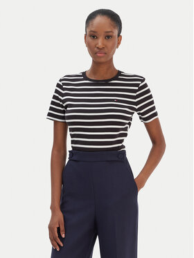 Tommy Hilfiger Tommy Hilfiger T-krekls New Cody WW0WW40587 Melns Slim Fit