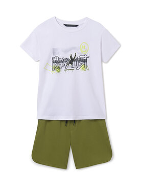 Mayoral Mayoral Σετ T-Shirt και σορτς 6683 Πράσινο Regular Fit