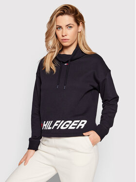 Tommy Hilfiger Tommy Hilfiger Mikina Wrapped S10S101234 Tmavomodrá Relaxed Fit