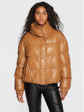 Patrizia Pepe Patrizia Pepe Куртка зі штучної шкіри 2O0022/E005-B746 Коричневий Regular Fit